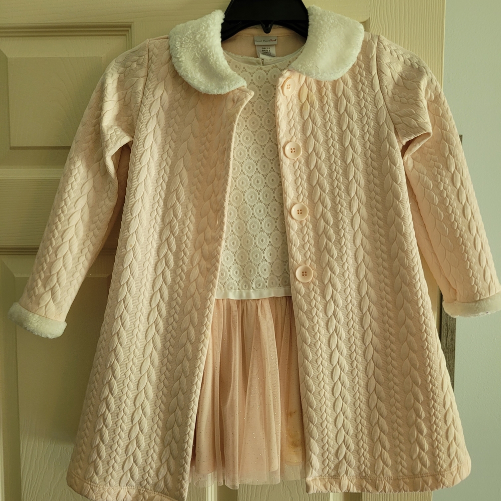 Sweet Heart Rose Pink and White Dress Timeless Elegance